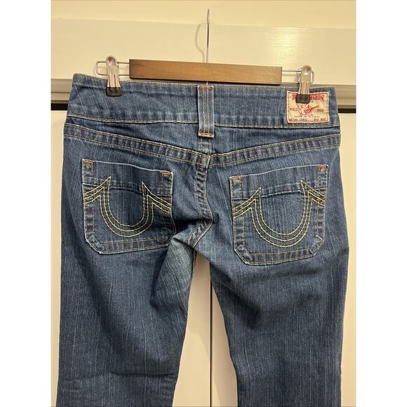 True Religion Sammy Jeans Size 29, Measure 32x29 Flared Leg Low Rise 7.5” - Picture 2 of 11